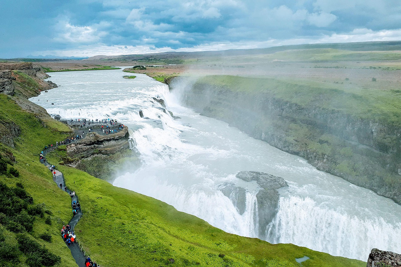 Gullfoss on the Golden Circle Iceland